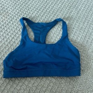 Lululemon blue sports bra with mesh in the back size 6